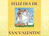 San Valentín ecard. a un verdadero amigo