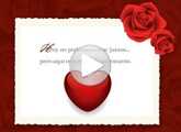 San Valentín ecard. te envo mi corazn a la distancia