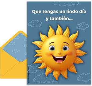 Tarjeta 3D de  gratis. Linda vida