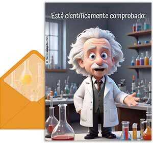 Tarjeta 3D de Cumpleaos gratis. Teora de cumpleaos