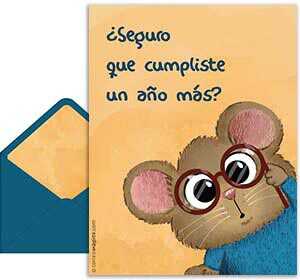 Tarjeta 3D de Cumpleaos gratis. Te ves igual