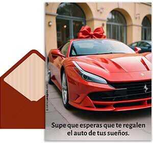 Tarjeta 3D de Cumpleaos gratis. Regalo soado