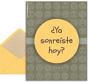 Tarjeta 3D de  gratis. Para hacerte sonrer
