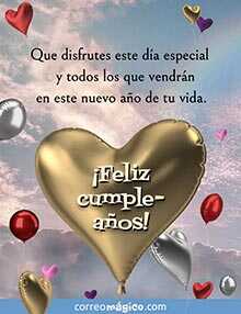Tarjeta de Cumpleaos gratis. Que disfrutes este da especial