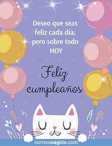 Tarjeta de Cumpleaos gratis. Que seas feliz
