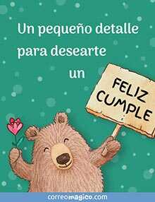 Tarjeta de Cumpleaos gratis. Un pequeo detalle	