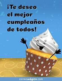 Tarjeta de Cumpleaos gratis. El mejor cumpleaos de todos