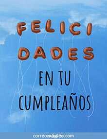 Tarjeta de Cumpleaos gratis. Felicidades