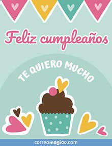 Tarjeta de Cumpleaos gratis. Con amor