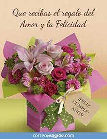 Tarjeta de Cumpleaos gratis. Amor y Felicidad
