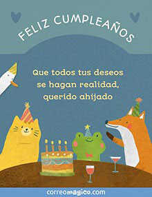 FELIZ CUMPLEAOS. <BR>Que todos tus deseos se hagan realidad, querido ahijado