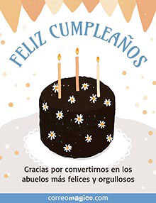 FELIZ CUMPLEAOS   <BR>Gracias por convertirnos en los abuelos ms felices y orgullosos