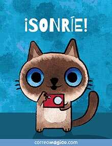 Tarjeta de  gratis. Sonre!